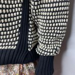 Cleobella womens Madison Knit Sweater Black/Ivory size Small Cotton Turtleneck Photo 9