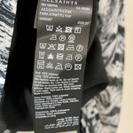 All Saints Women’s Fara Stretto Top Sheer Blouse w/ Tank Black & White Sz 0 NWT Photo 7