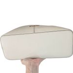 Michael Kors Hyde Large Leather MK Logo Satchel Purse- Beige $628 Photo 2