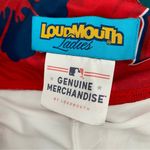 Los Angeles Angels Loudmouth Women's Hibiscus Skort Red/Navy Mini Skirt Large Red Photo 5