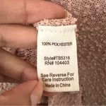 Pink Rose Mine Womens Sz M  Turtleneck Sweater Button Accents Soft Textured Photo 6