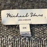 Michael Stars  Nell Cardigan Size 2X Charcoal White NWOT Photo 1