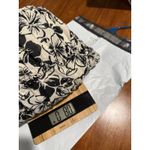 American Eagle  Off Shoulder Smocked Floral Ruffle‎ Tiered Dress Black Cream L Photo 8