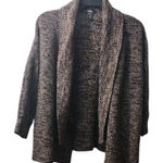 Reaction Kenneth Cole Kenneth Cole‎ Reaction Knit Open Front Cardigan Sweater Brown Black S Photo 0