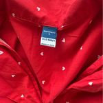 Old Navy Maternity  Red Shirts dress with White Heart Design size S Photo 4