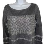 White House | Black Market Embellished Gray & Silver Knit Sweater NWT $99 Small Photo 2
