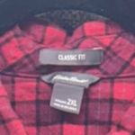 Eddie Bauer Womens Flannel Shirt Size 2XL Red Plaid Classic Cozy Grunge Photo 6