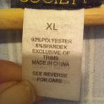 Forbidden Society Plaid V-Neck Pullover Top-Size XL-Long Sleeve-Academia-Grunge Photo 5