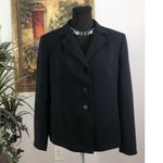 Le Suit Essentials Women Jacket 3 Buttons Front Office Siren Preppy Size 12P Photo 0
