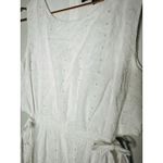 Slate + Willow White Lace Eyelet Sleeveless 100% Cotton Midi Dress Size Medium Photo 9