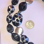 Black Clear Animal Print Beads Long Beaded Boho Necklace Photo 6