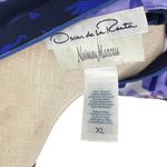 Oscar de la Renta  Neiman Marcus Maxi Kimono Kaftan Dress Floral Blue Purple XL Photo 13