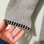 Magaschoni  Grey Open Front Long Line Cardigan Sweater Duster Womens M Coatigan Photo 2