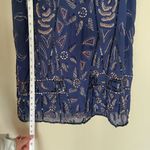 Free People  Navy Beaded Secret Garden Shift Dress Photo 6