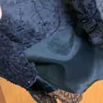 Ann Taylor Black 100% Silk Skirt w/ Black Beads Sewn into Lower Area of Skirt Photo 2