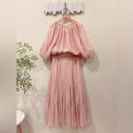 Magali Pascal Palida Oversize Top and Poney Wrap Skirt Pink Set Size Small NWT Photo 1