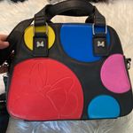 Disney Boutique Purse preowned Minnie
Mouse Bow Colorful Circle Strap Photo 1