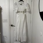 Petal and Pup  MERLETTO CUT OUT MAXI DRESS WHITE Size S Photo 3
