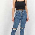 We Wore What  Denim Jeans High Rise Straight Distressed Casual Streetwear Revolve Photo 7