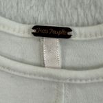 Free People White Ruffle Sleeve Tank Top XL cap Sleeve Knit Casual READ Photo 4