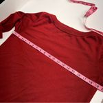 Flawed red womens sweater side buttons ribbed hem neck cuffs medium? large? Fall Photo 8