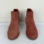 Toms Ella Suede Ankle Chelsea Boot Sz 7 Metallic Insets Rustic Rose Photo 4