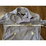 J Crew Womens Blue Striped Double Photo 12