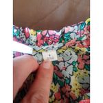 Gap Womens Blouse Sz Small Semi Sheer Ruffle Floral Boho Bohemian Romantic Retro Photo 8