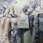 White & Purple Floral Top (XS) White Photo 4