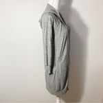 Anthropologie  Silence + Noise Hoodie Duster Pockets Gray Open Cardigan Size S Photo 11