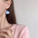 🆕Blue Cloud Charm Dangle Earrings Photo 6