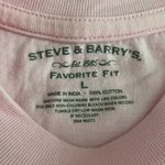 Steve & Barry's Steve & Barry’s Pale Pink Y2K Love Life Crewneck T-shirt Size Large Photo 2