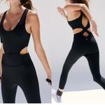 Free People Movement Back It Up Onesie in Blacksz M Photo 3