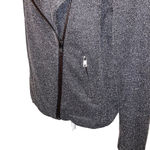 Catherine Malandrino  Marled Gray Knit Zip Up Moto Jacket, Size XXL Photo 5