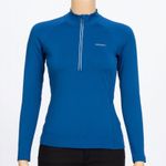 Patagonia Fore Runner 1/4 Zip Running Top Womens M Blue Long Sleeve Photo 0