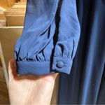 Lulus Navy Blue Dramatic Plunging Front & Back Maxi Dress with Slit Size Large Photo 3