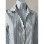 Brooks Brothers Women's White Blue Striped LS Button Down,  346, Sz: 4 (b50) Photo 1