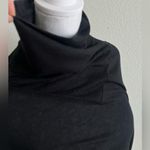 IRO Black Maxi semi sheer turtleneck dress Photo 9