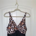 Holipick 14W Leopard Print Tummy Control V Neck Swim Dress NWT Photo 2