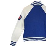 Majestic Chicago Cubs Baseball Bomber Jacket Royal Blue White Varsity Small Photo 7