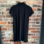 J. Jill Black Collared Button Front Shirt Dress Pima Cotton, S Photo 5