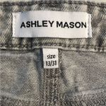 Ashley Mason  Pink Bows Micro Mini Denim Jean Skirt size 13/31 Y2K Aesthetic New Photo 6