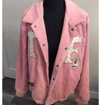 Teddy Fresh  Pink Corduroy Jacket Baseball Size XL Unisex Women's Photo 0