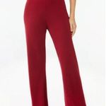 Lounge Sofia Luxe Knit Pajama  Pants M Maroon Red Elastic Waist High Rise Photo 0