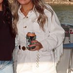 Le lis Fringe Denim Romper Photo 2