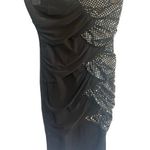 As You Wish As U Wish Women's Small Black Silver Sequin Combo Faux Wrap Mini Dress Prom Photo 0