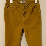 We The Free  Free People Mustard Yellow Academia Corduory Pants Size 29 Photo 0