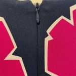 Anne Klein Floral Midi Dress Scuba Navy Pink Fit & Flare Sleeveless Size XL Photo 4