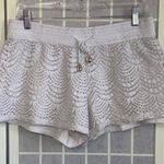 Lilly Pulitzer  Claudette White Crochet Minimalist Old Money Drawstring Shorts M Photo 0