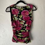 Karen Kane  Lifestyle‎ Y2k Petites Floral Rose Sleeveless Top M Feminine Romantic Photo 7